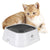 1.5L Cat Dog Water Bowl Carried Floating Bowl Anti-Overflow Slow Water Feeder Dispenser Pet Fountain ABS&PP Dog Supplies - Twin suppliers 