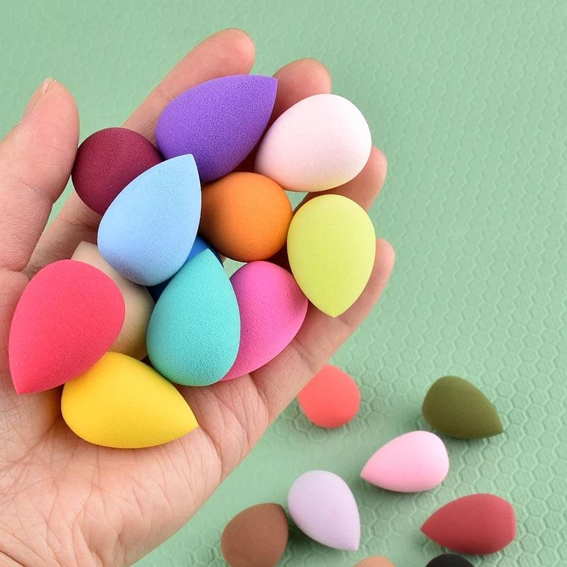 100Pcs Wholesale Mini Makeup Sponge Soft Small Beauty Egg Puff Foundation Concealer Sponge Mix Powder Cosmetic Puff Makeup Tools - Twin suppliers 