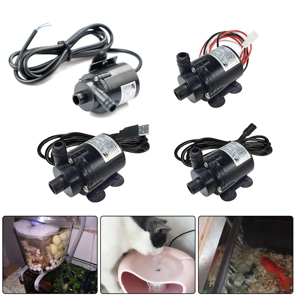 12V DC Electric Mini Water Pump Micro Brushless Submersible Pump Circulation Pump for Aquarium Fountain Medical Cooling 280L/H - Twinsupliers