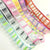 2.5cm 3.8cm 5Y Rainbow Organza Floral Ribbon With Lurex For Handmade DIY Craft Bows Gift Flowers Packing Wedding Christmas Deco - Twinsupliers