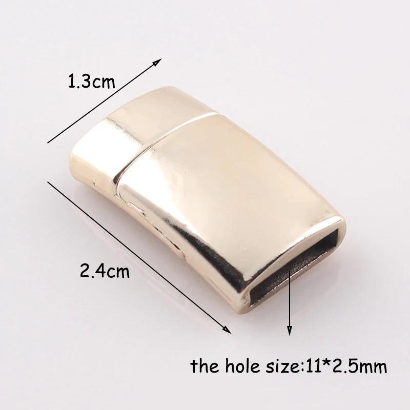 2023 new fashion jewelry clasps strong magnetic clasp rectangle for flat leather cord bracelet jewelry DIY findings JJAL C81 - Twin suppliers 