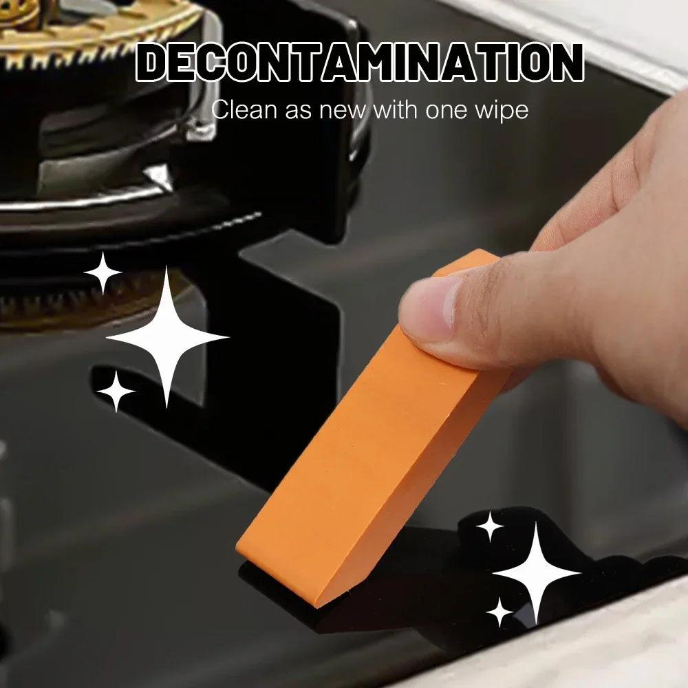 2/1PC Stainless Steel Decontamination Rubber Eraser Kitchen Faucet Limescale Eraser Bathroom Glass Rust Remove Stain Cleaning - Twin suppliers 