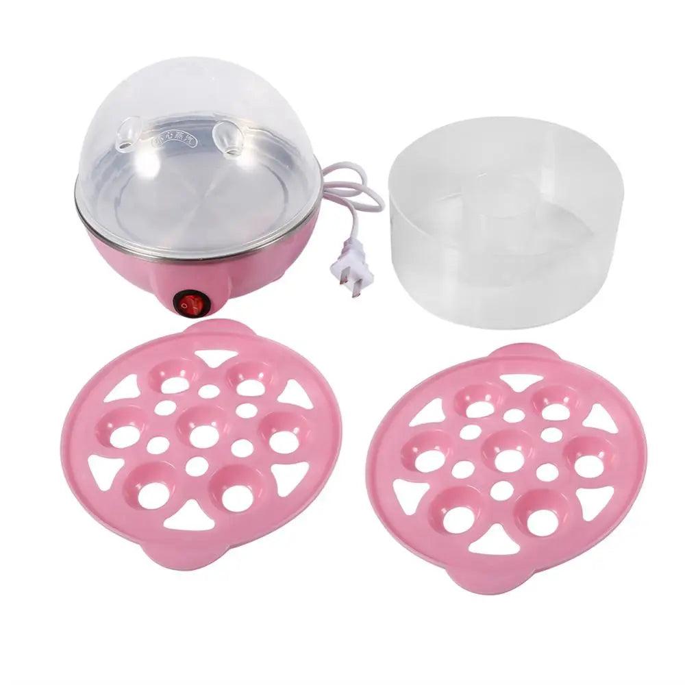 220V Pink Color Double-Layer Egg Multi-functional Electric Eggs Cooker Home Kitchen Use Cookware Kitchen Tools - Twinsupliers