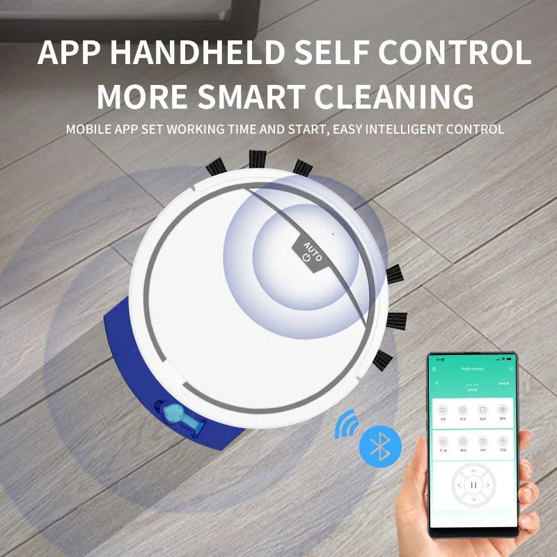 2800PA Robot Vacuum Cleaner Smart APP Remote Control Wireless Cleaning Machine Floor Sweeping Wet Dry Vacuum cleaner For Home - Twinsupliers