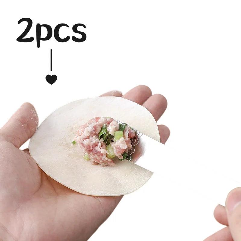 2pcs 304 Stainless Steel Dumpling Stuffing Spoon Non-Slip Stuffed Stick Kitchen Pastry Wonton Dumplings Making Tool Accessories - Twinsupliers