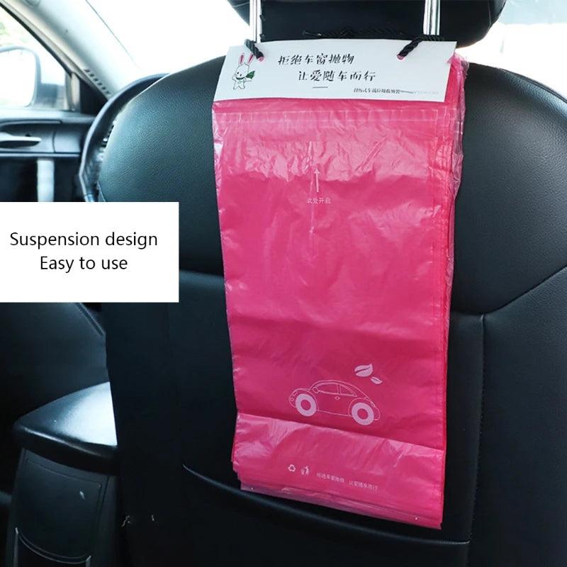 30/50pcs Car Trash Bags Self-Adhesive Garbage Bag Leakproof Rubbish Holder for Automotive Home - Twin suppliers 