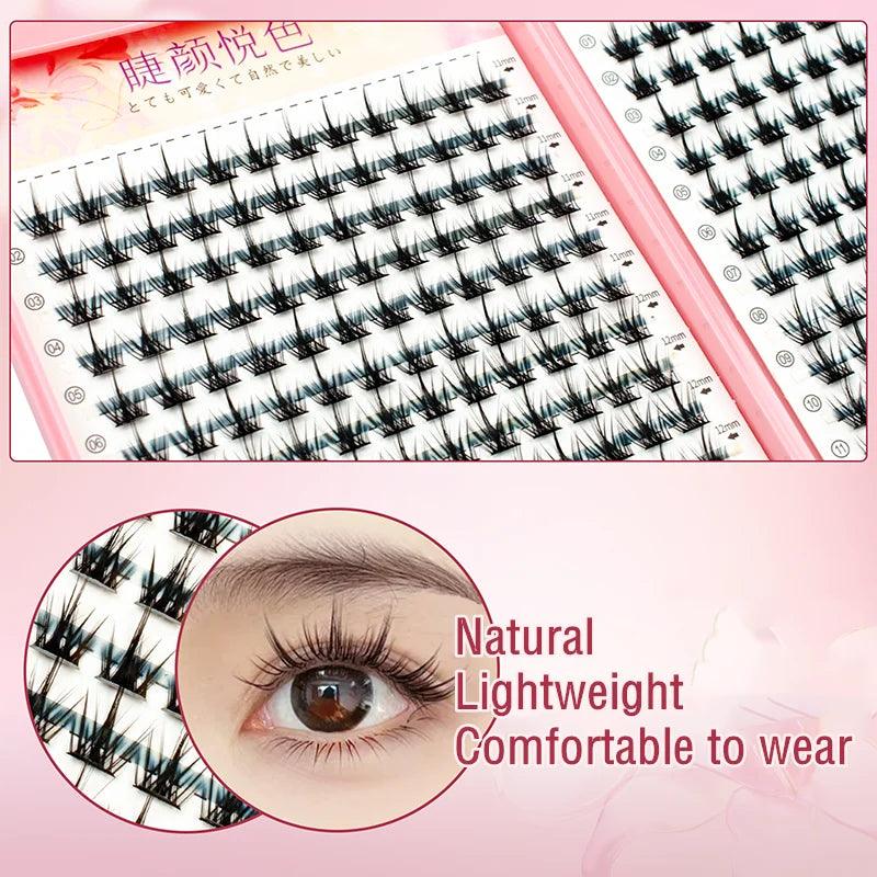 32Rows Eyeslashes Extension Personal Professional Individual Cluster Grafting Wholesale Eyelash Large Capacity Flowerknow Makeup - Twinsupliers