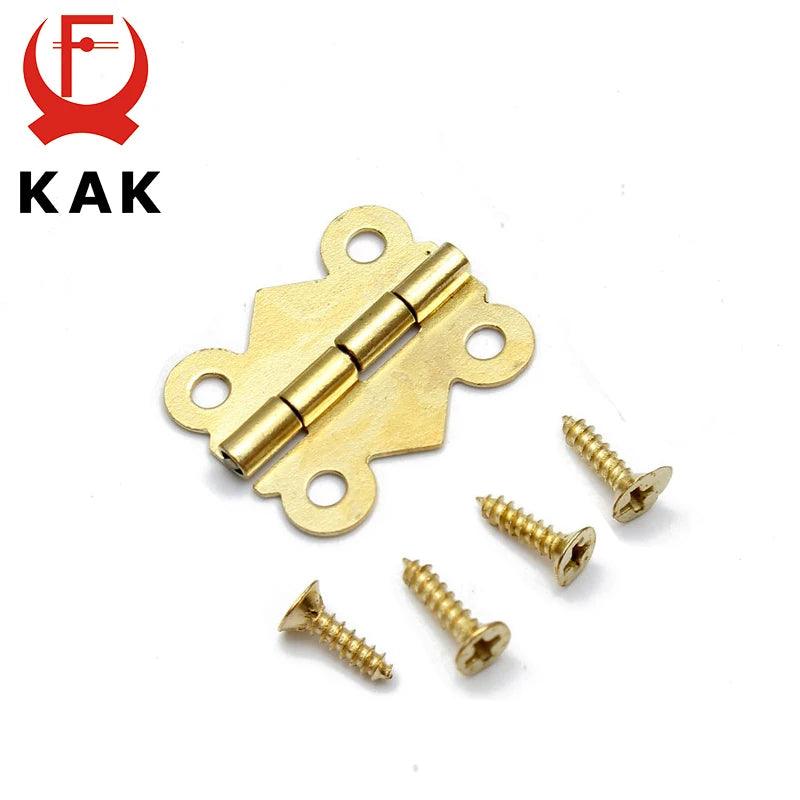 40pcs KAK 20mm x17mm Bronze Gold Silver Mini Butterfly Door Hinges Cabinet Drawer Jewelry Box Hinge For Furniture Hardware - Twinsupliers