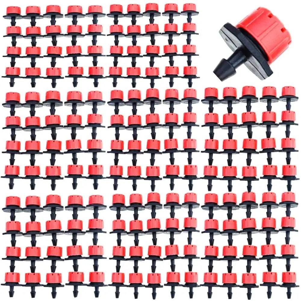 50-800pcs Adjustable Irrigation Drippers Sprinklers 1/4'' Emitter Dripper Micro Drip Irrigation Sprinklers for Watering System - Twin suppliers 