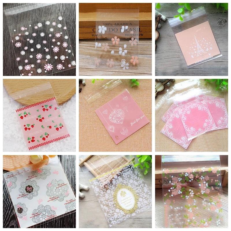 50/100pcs Heart Clear Candy Bag Transparent Plastic Bag Cookie OPP Bag For Wedding Birthday Party Deco DIY Gift Packaging Pouch - Twinsupliers