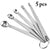 5pcs/Set Stainless Steel Coffee Measuring Spoons Small Measuring Spoon Multiple Size Tea Seasoning Measuring Spoon Kitchen Tools - Twinsupliers