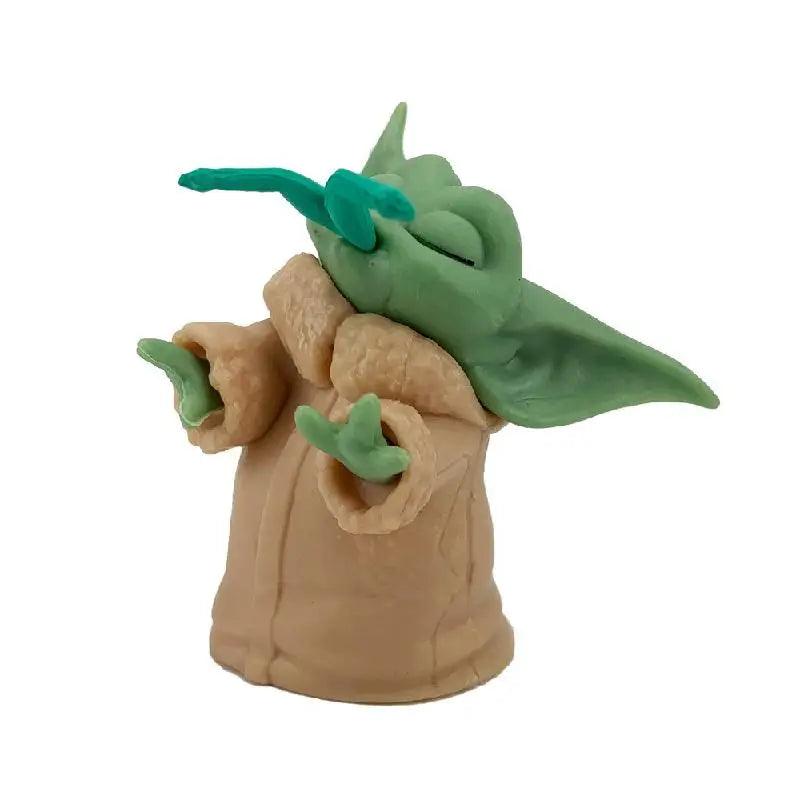 5pcs/set Star Wars Grogu Mandalorian 4-7cm Baby Yoda Bebe Doll Action Yoda Figure Toys anime Deco Ornaments Collection Model - Twinsupliers