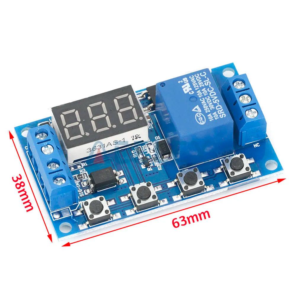 6-30V Relay Module Switch Trigger Time Delay Circuit Timer Cycle Adjustable 828 Promotion - Twinsupliers