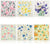 6Pcs Swedish Dishcloths Wood Pulp Kitchen Reusable Cleaning Cloths Home Washing Dish Cloth Wildflowers Patter - Twinsupliers