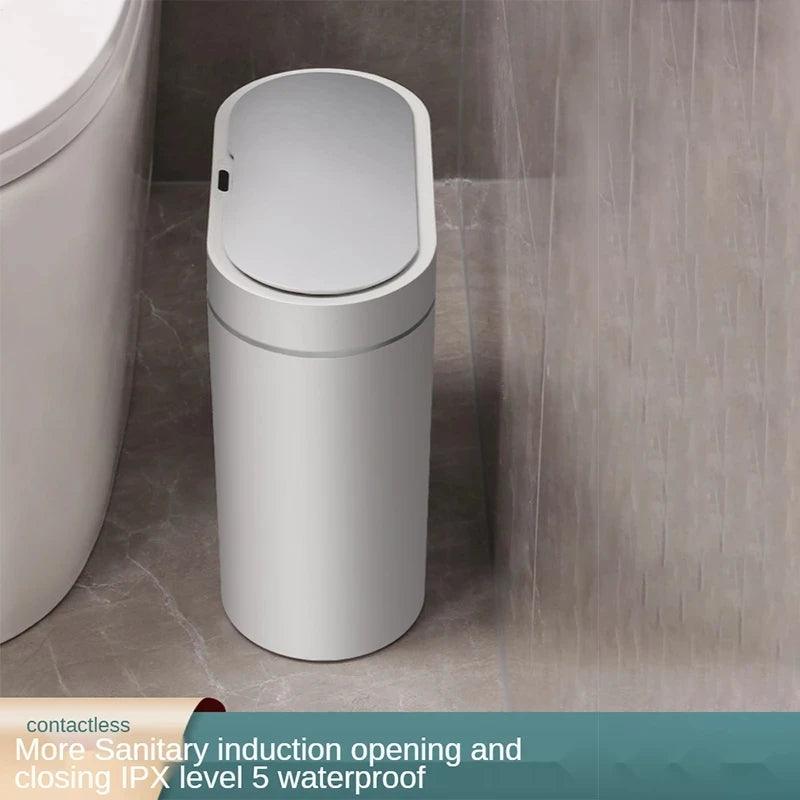 7L/8L Trash Can Smart Sensor Trash Can Automatic Household Electronic Kitchen Trash Bin Toilet Waterproof Narrow Seam Sensor Bin - Twin suppliers 