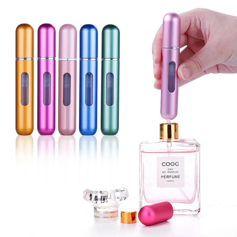 8ml 5ml Portable Mini Refillable Perfume Bottle With Spray Scent Pump Empty Cosmetic Containers Spray Atomizer Bottle For Travel - Twin suppliers 