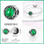 925 sterling silver four-leaf clover green series charm beads suitable for Pandora original bracelet DIY production - Twinsupliers