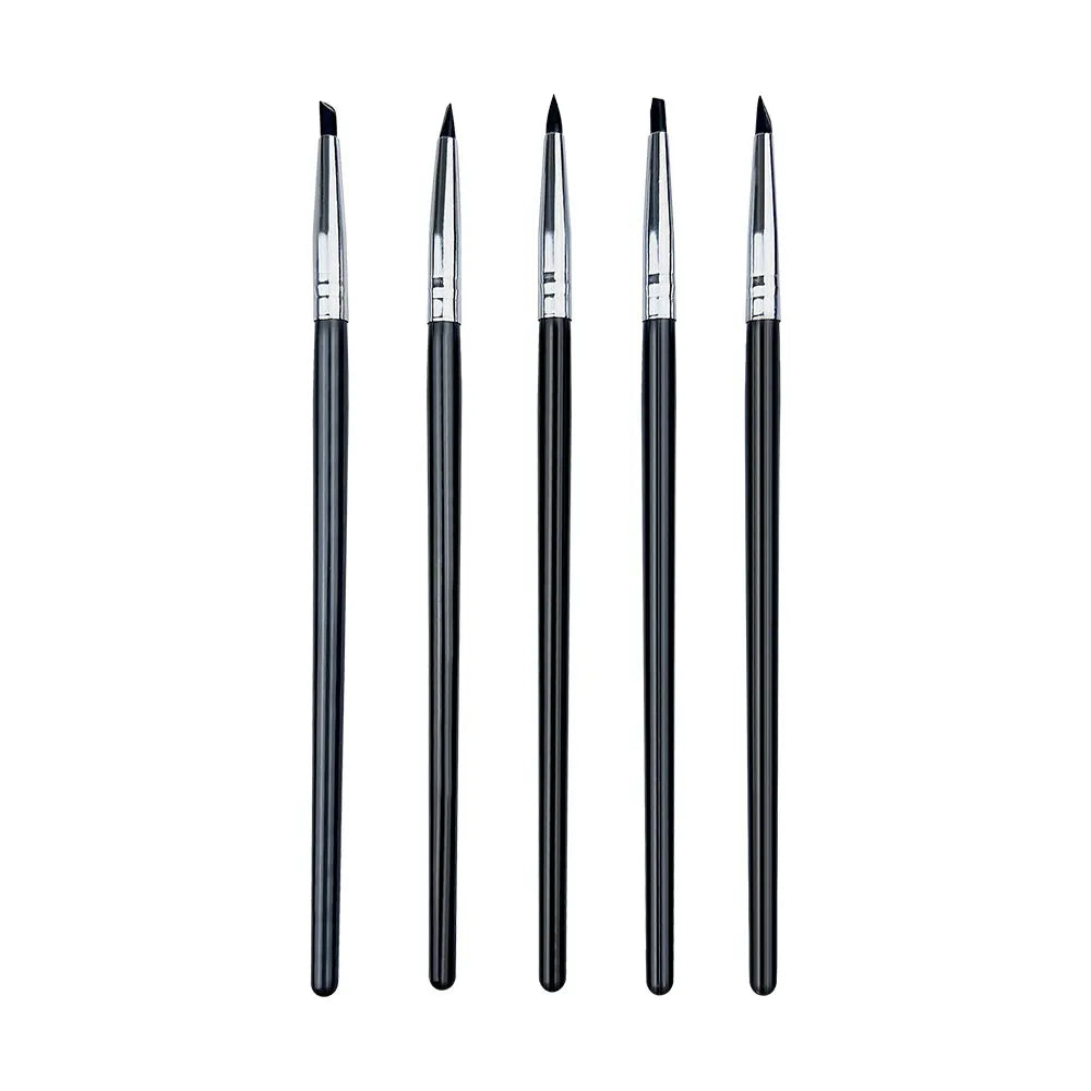 5pcs Dental Shaping Silicone Tooth Tool Dental Resin Brush Pens For Adhesive Composite Cement Porcelain Teeth Tools Oral Hygiene