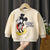 Black Mickey Sweater 1 2 3 4 Years Old Children's Clothes Fashion Autumn Round Collar Hoodies Baby Boys And Girls Sweatshirts