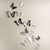 18Pcs/Set 3d Crystal Butterfly Wall Sticker Beautiful Butterflies Art Decals Home Decor Stickers Wedding Decoration On The Wall