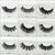 3D Real Mink False Eyelash Strip Mink Lashes Thick Fake False Eyelashes Makeup Beauty Handmade 100% Glitter Packing D101