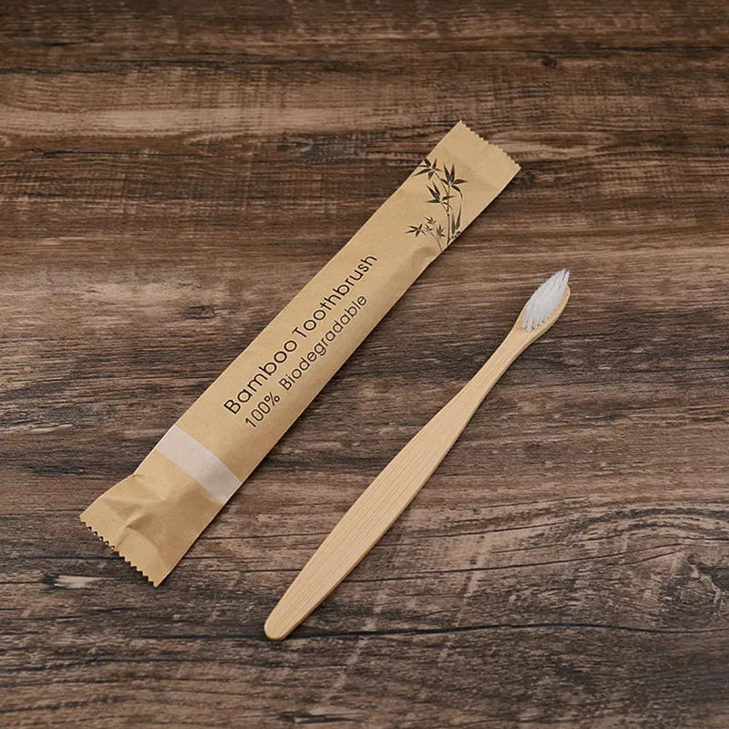 New style Portable Bamboo Toothbrushes Eco Friendly Wooden Tooth Brush for Adults Children Customized Laser Engraving Logo