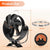 7 Blades Black Fireplace Fan Multifunction Log Wood Burner Ecological Efficient Home Heat Distribution Quiet Stove Fan