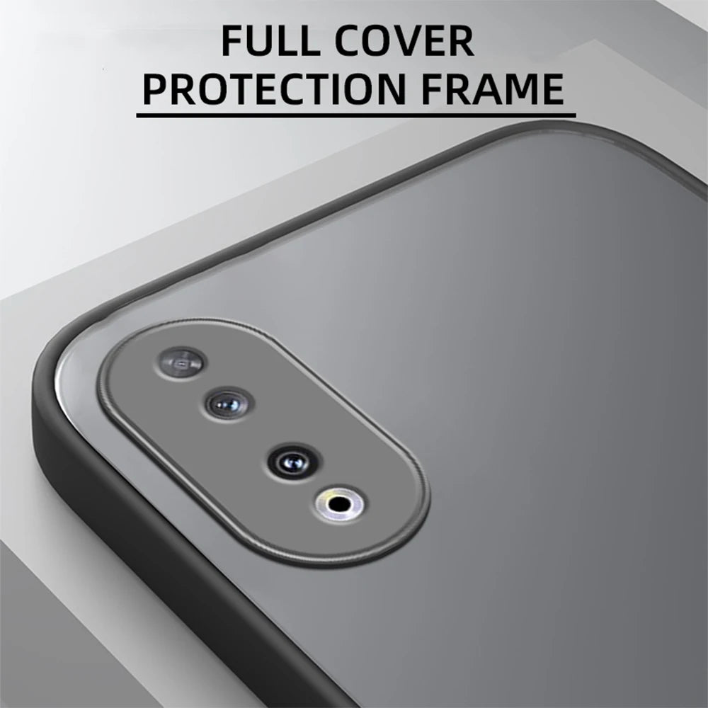 Honor90 Cover Capas For Honor 90 5G Shockproof Bumper Matte Translucent Case Honour Honer Honar Hone Ninety 5G 2023 REA-NX9 6.7"