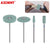 AZDENT 5pcs Dental Polisher Ceramic Diamond Grinding Head Stone Zirconia Ceramics Emax Crowns Grinder Quick Polishing Burs