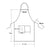 Comfortable Thin Kitchen Aprons for Woman Men Chef Work Apron for Grill Restaurant Bar Shop Cafes Beauty Nails Studios Uniform