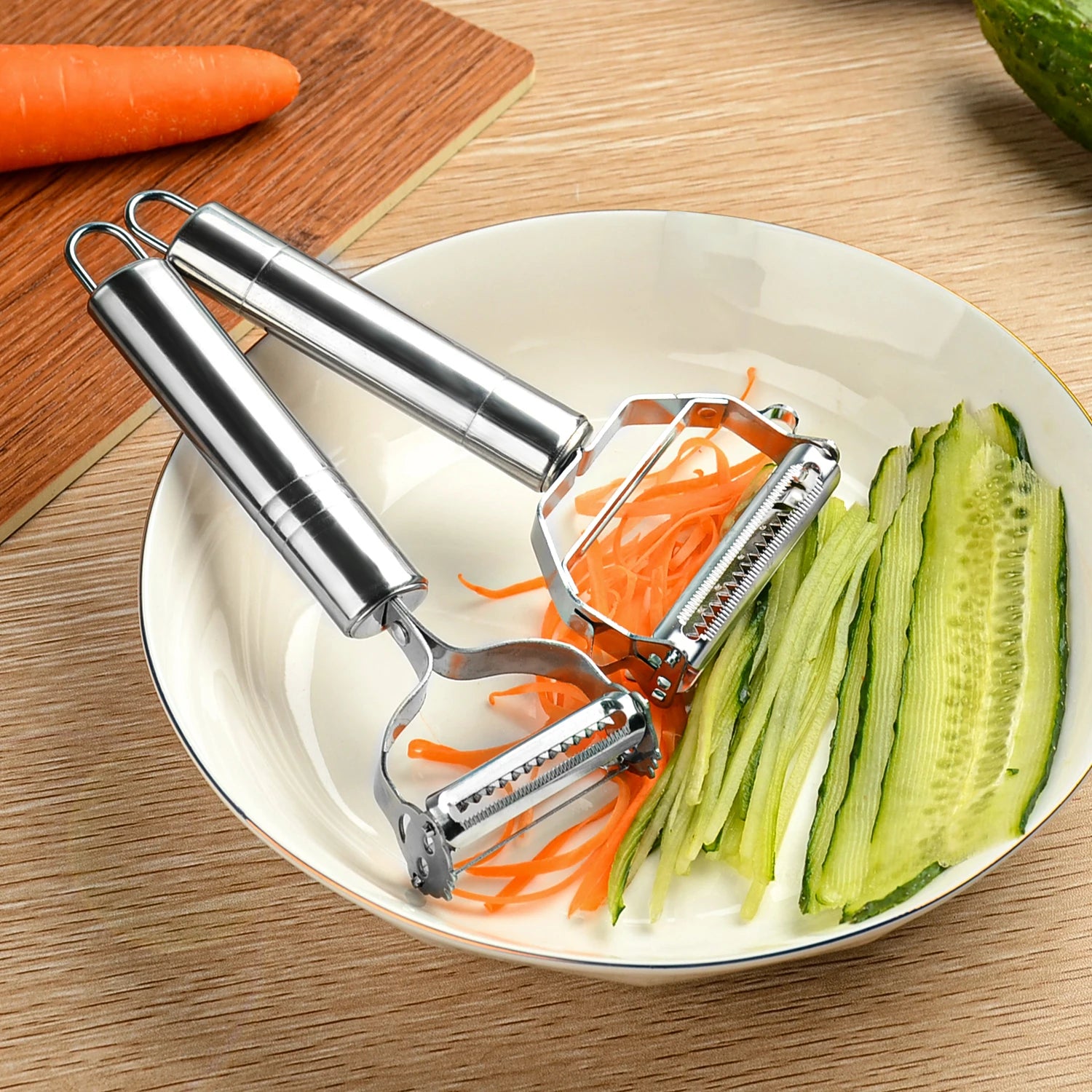 Stainless Steel Multi-function Peeler Slicer Vegetable Fruit Potato Cucumber Grater Portable Sharp Kitchen Accessories Tool