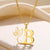 Beauty Flower Initial Necklace Women Girl Gifts Stainless Steel Gold Color Letter Pendant Choker Necklaces Alphabet Jewelry