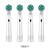 Electric Toothbrush Head for Oral B Electric Toothbrush Replacement Brush Heads Tooth Brush Hygiene Clean Brush Head 4Pcs