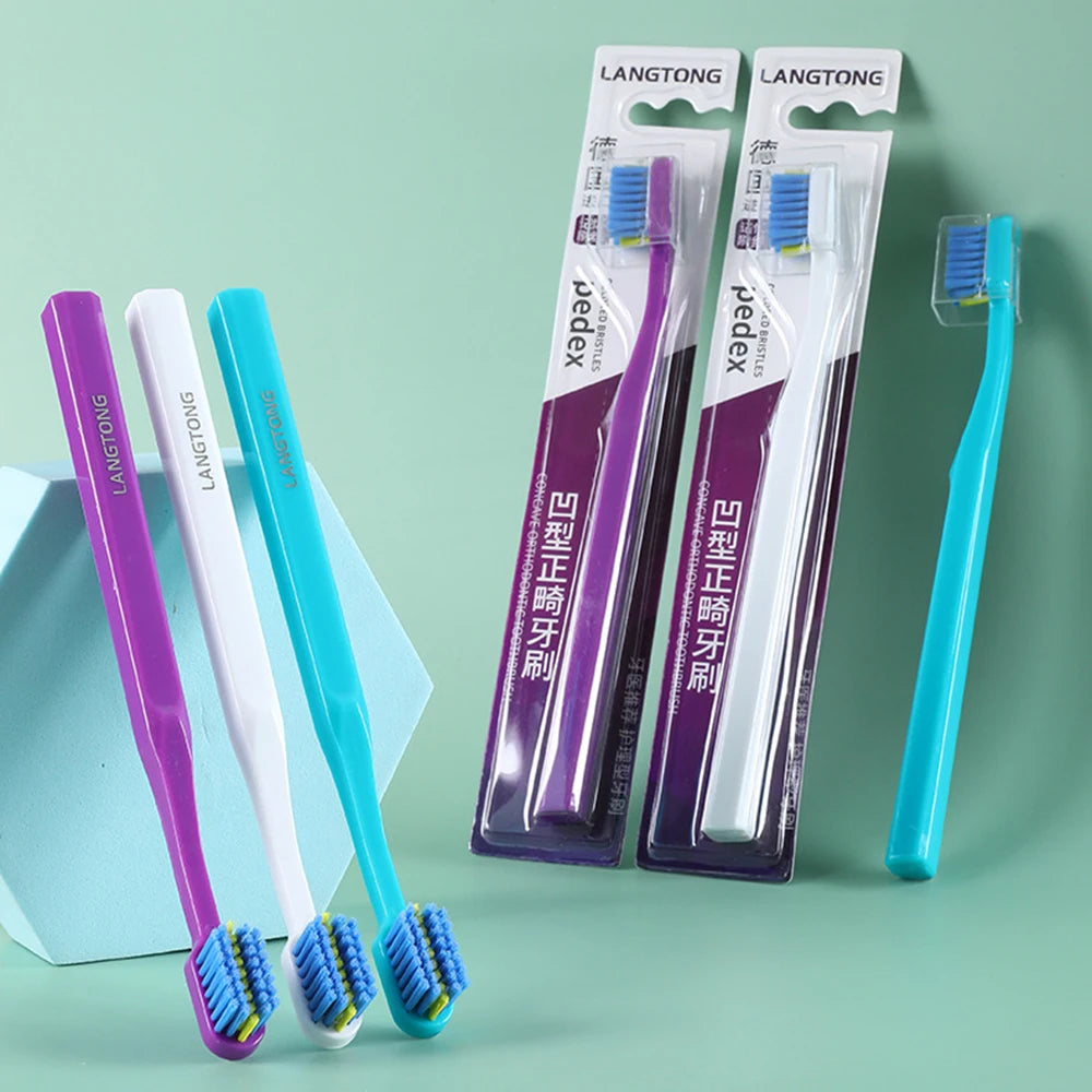 Adult Orthodontic Toothbrushes Soft Bristles Clean Orthodontic Braces Oral Hygiene Dental Tooth Brush Oral Health Care