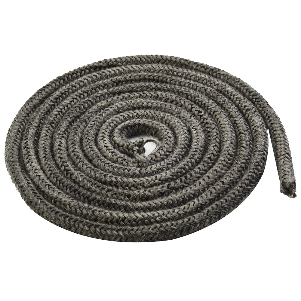 2M Stove Fireplace Rope Burner Door Sealing Rope 10mm/12mm Fiberglass High Temperature Resistance Woodburner Gasket Cord Black