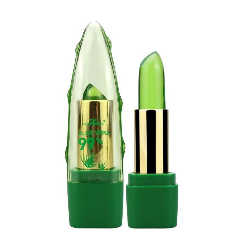 Aloe Vera Gel Color Changing Lipstick Gloss Moisturizer Anti-drying Desalination Fine-grain Lip Blam Care - Twin suppliers 