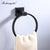 Aluminum Bathroom Accessories Black Towel Rack Towel Ring Hair Dryer Holder Wall Mounted Toilet Paper Holder Soap Basket WB8813 - Twinsupliers