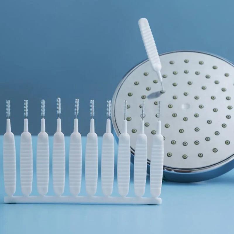 Anti-clogging 10pcs/Set Small Brush Pore Gap Cleaning Brush Shower Head Cleaning Mobile Phone Hole Cleaning Cleaning Brush - Twinsupliers