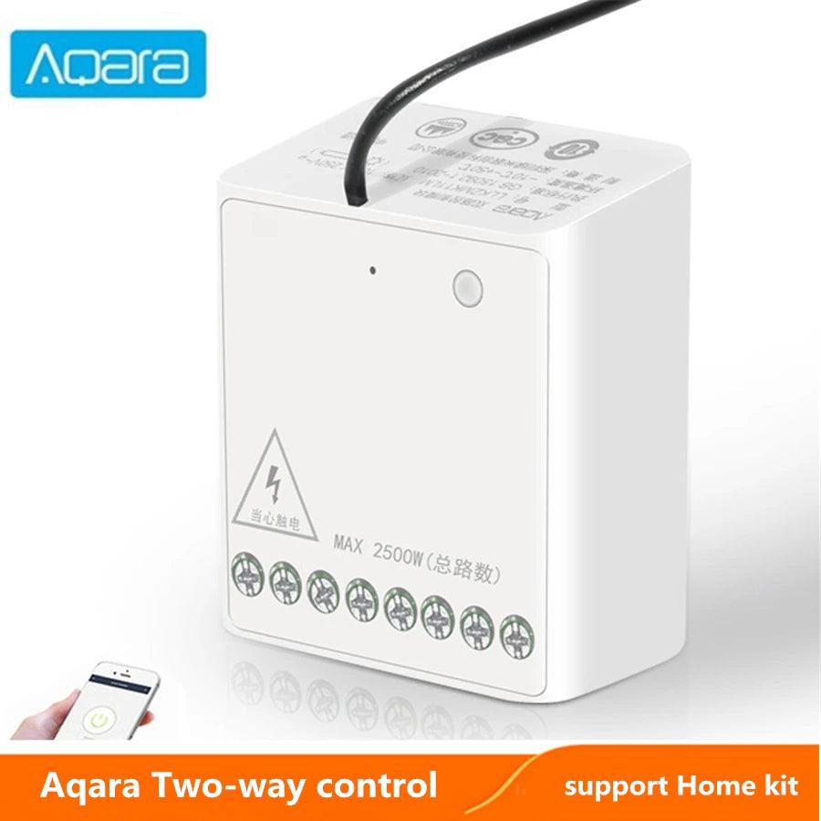 Aqara Two-way control module Wireless Relay Controller 2 channels Work For xiaomi mijia smart home Mijia APP Home kit - Twin suppliers 