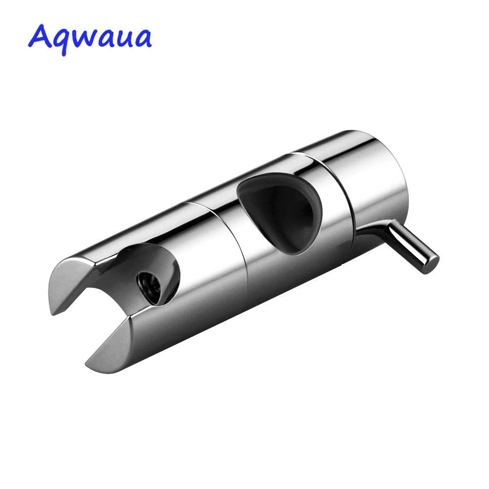 Aqwaua Hand Held Shower Head Holder for 19-25mm Slider Bar Height & Angle Adjustable Sprayer Holder Shower Rod Replacement - Twinsupliers