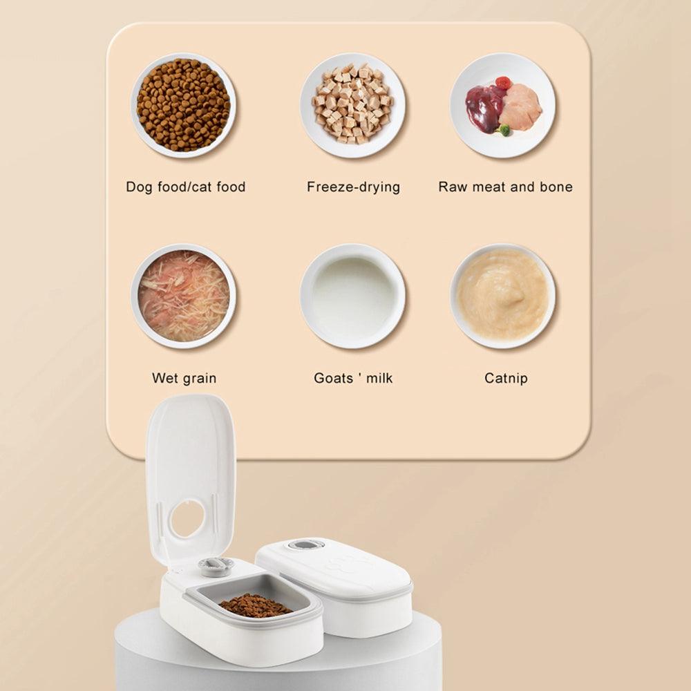 Automatic Pet Feeder Smart Food Dispenser For Cats Dogs Timer Stainless Steel Bowl Auto Dog Cat Pet Feeding Pets Supplies - Twinsupliers