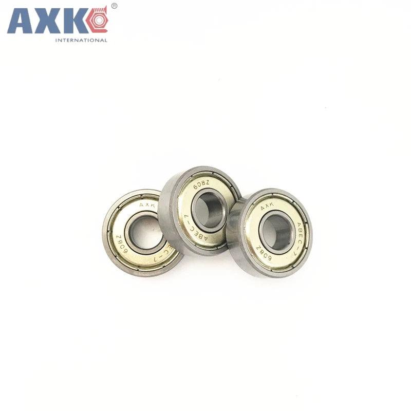 AXK Deep Groove Ball Bearing 608-2rs 608zz 608 2rs Abec-7 aBEC-9 8x22x7mm Red Double Rubber Sealing Cover Ball Bearing - Twinsupliers