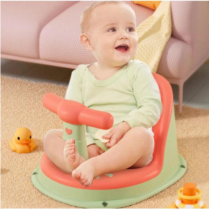 Baby Tub Seat Bathtub Pad Mat Chair Safety Anti Slip Newborn Infant Baby Care Children Cute Bathing Seat For 6-18 Months - Twin suppliers 