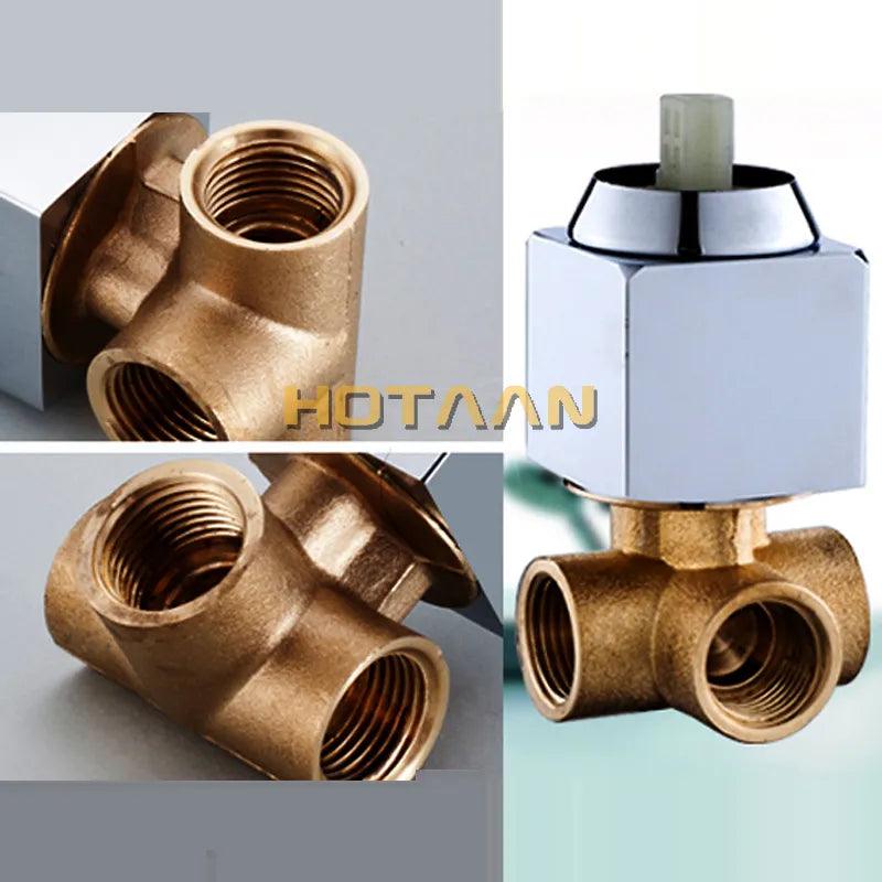 Bath & Shower Faucets Control Brass Mixing Valve Switch Concealed Shower Valve Mixer Hotel Faucet Mixing Wall Shower Switch 5308 - Twinsupliers