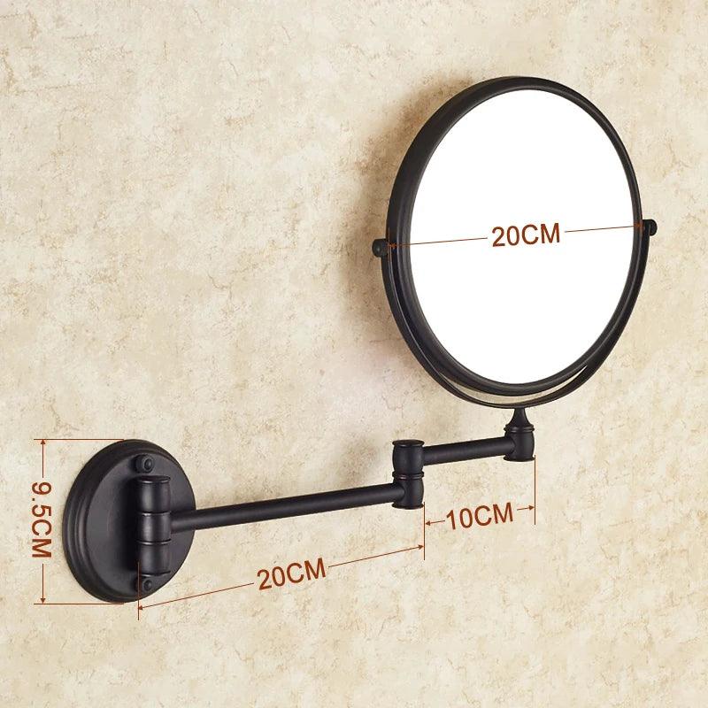 Bathroom Accessories Makeup Mirror Bath Mirror Antique Bronze Wall Mounted Magnifier Bathroom Mirrors Bathroom Hardware-80290 - Twinsupliers