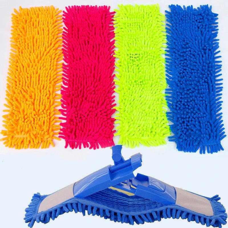 Bathroom Accessories Replacement Microfiber Mop Washable Head Pads Fit Flat Spray Mops Kitchen Household Cleaning Tools Cloth - Twin suppliers 