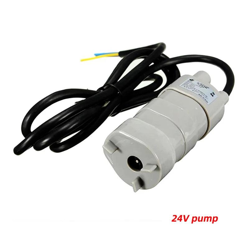 Best Sale 12V 24V 600L/H High Pressure Dc Submersible Water Pump Three-wire Micro Motor Water Pump with Adapter - Twinsupliers