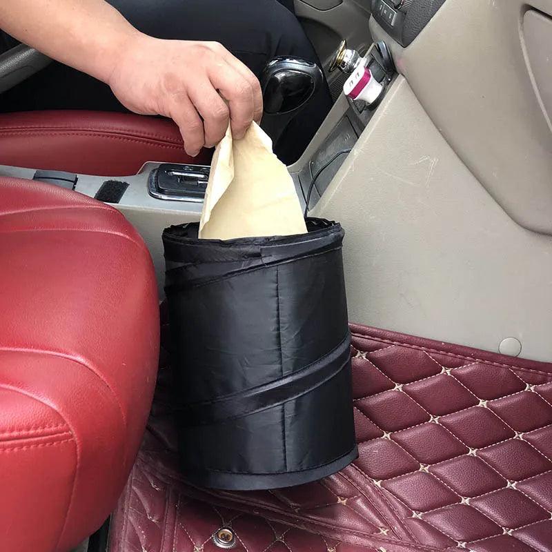 Black Collapsible Car Trash Can Pack Trash Bag Rubbish Waste Bin for Little Leak Proof Car Cooler Bag Garbage Bag Wastebasket - Twin suppliers 