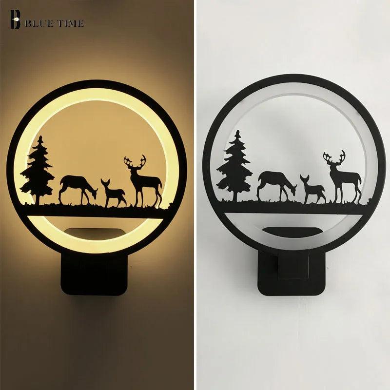 Black Modern Led Wall Light For Living Room Bedside Light Bedroom Lustres Led Sconce Wall Lamp Art deco Wall Led Light 220V 110V - Twinsupliers