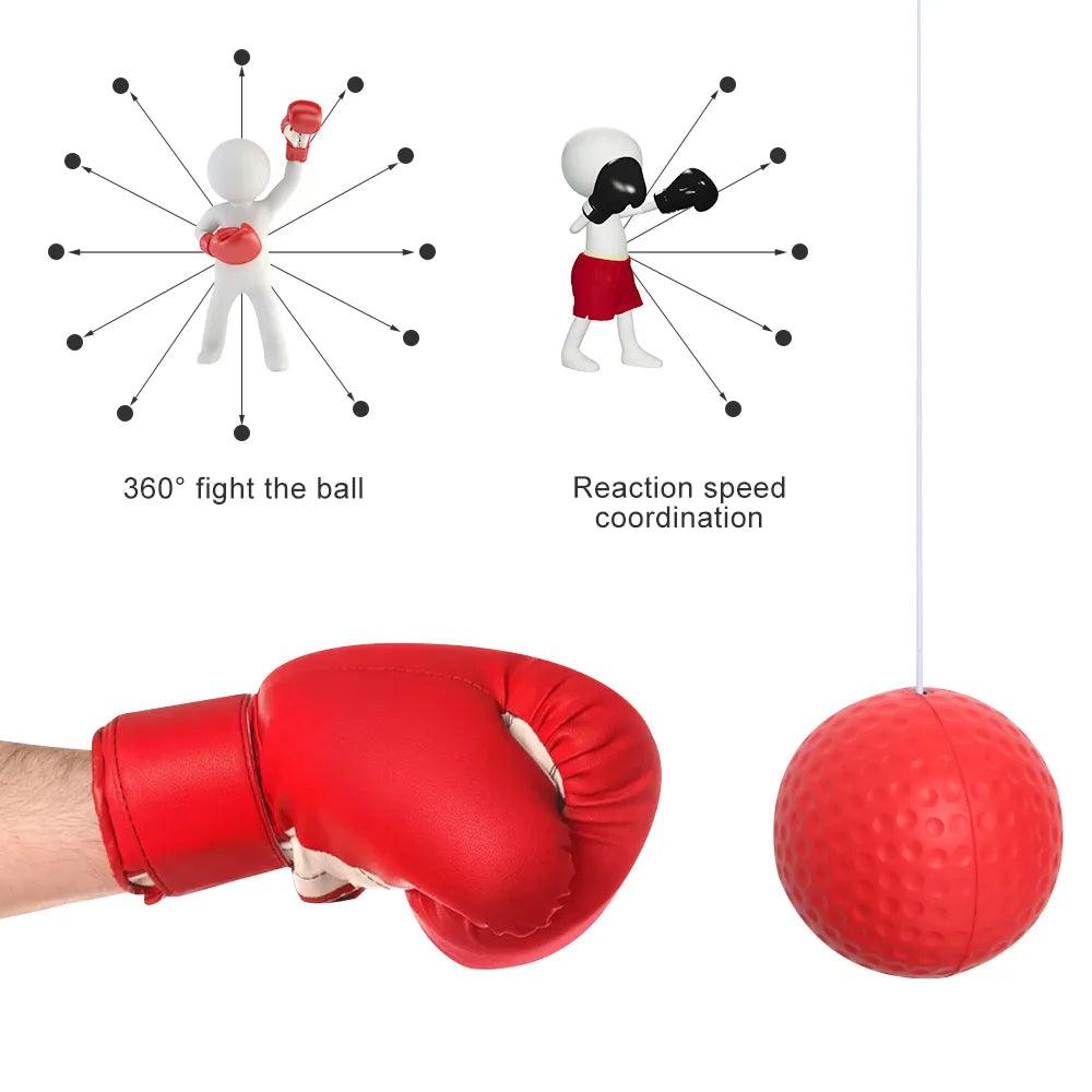 Boxing Speed Ball Head-mounted PU Punch ball MMA Sanda - Twin suppliers 